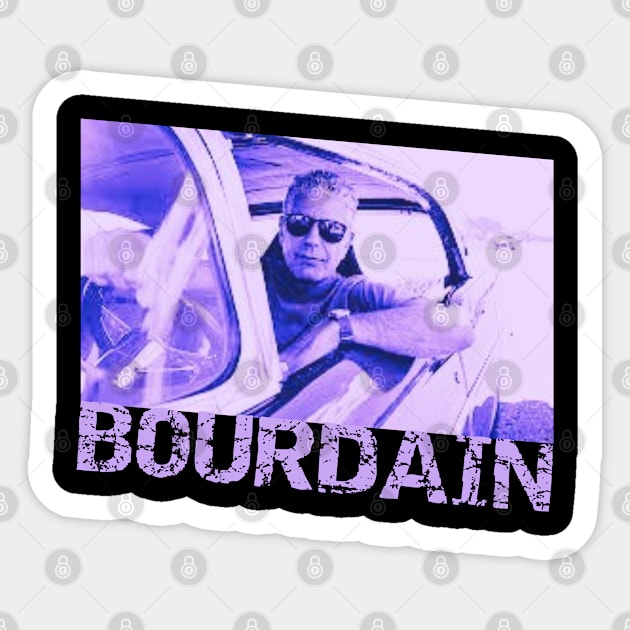 Anthony Bourdain Sticker by Museflash